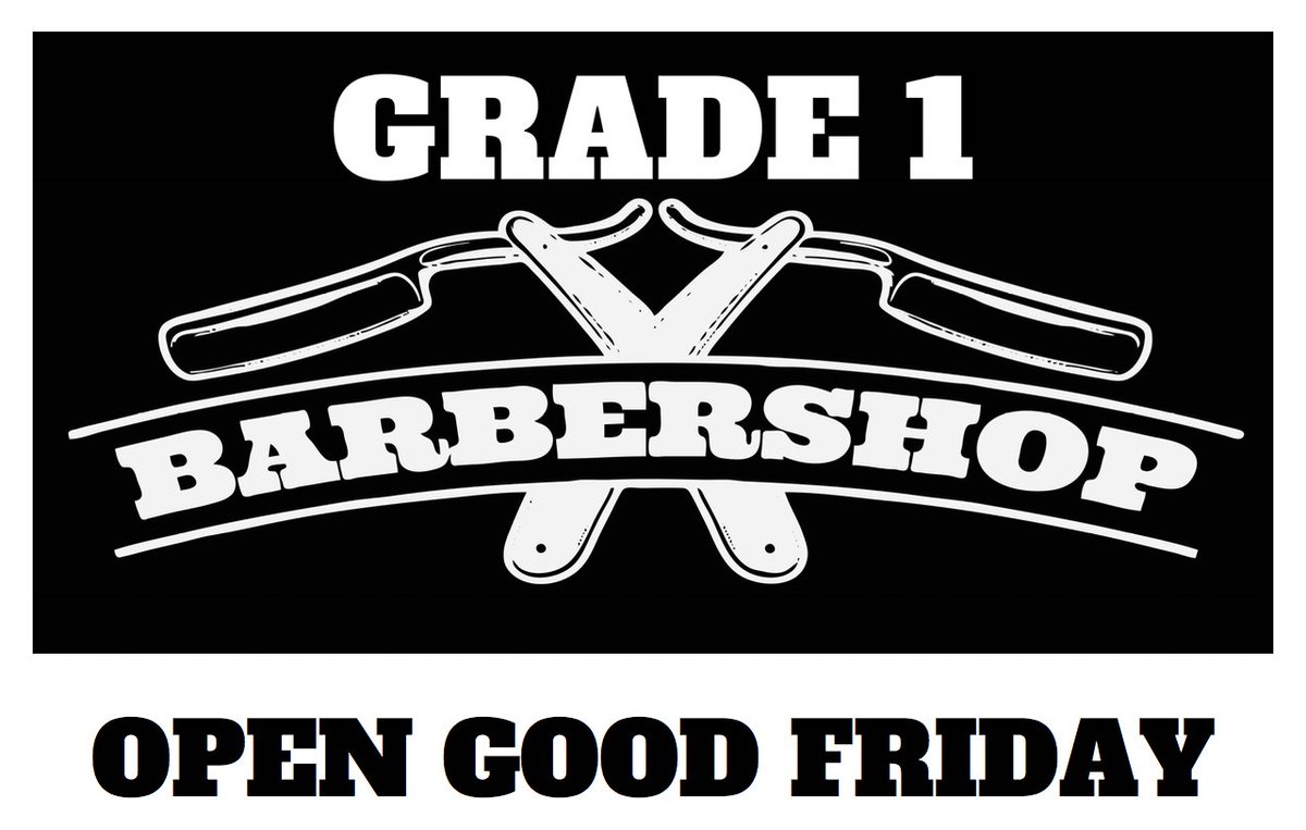 BarberMiche's tweet photo. GRADE 1 IS OPEN GOOD FRIDAY!!
Book your appointment via call or WhatsApp 07951266136 or reply to this tweet. https://t.co/nD6FWokU4G