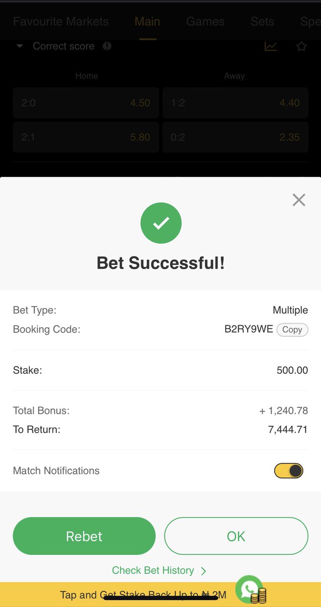 Last code for the day ✅🏆 @SomtoSocial @Mrbankstips @BettingTipsMan @Donself_273 @opeolu_wa