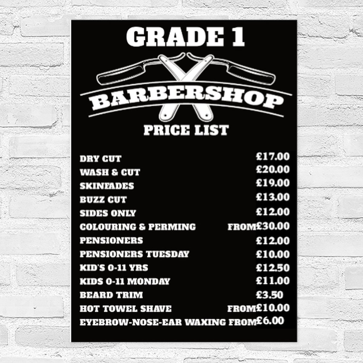 BarberMiche's tweet photo. NEW PRICE LIST https://t.co/b8WhSqN6ik