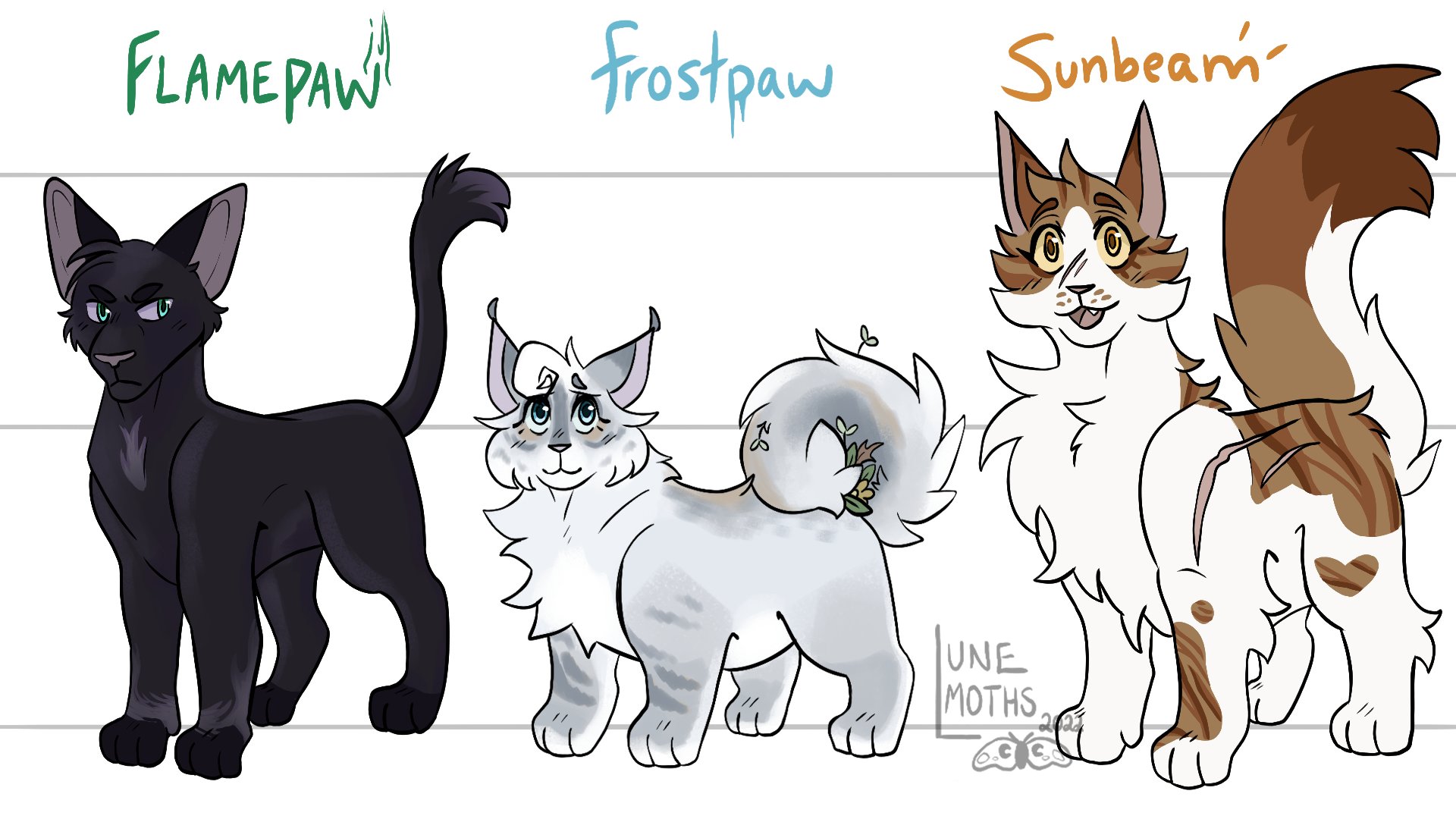 EmberMoon on X: I ri desaind som off my old warrior cats ocs! Der all de  warriors of river clan or well my river clan hope you gays like dem!😄🦊🌺 # warriorcats #warrorcatsfanart #