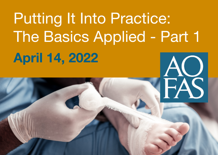 It’s not too late to register for tomorrow’s virtual course on clinical care of foot & ankle trauma. If you’re a PT, PA, NP, athletic trainer, or ortho resident starting to treat foot & ankle injuries in practice, this course is for you: aofas.org/education/meet…