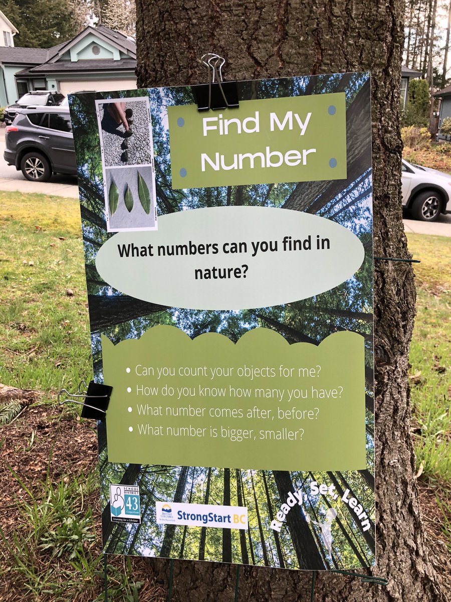 lkmaclean's tweet photo. Ready, Set, Learn! Our district is engaging in an incredible outdoor experience this year! Math Story Walks! @DebDebhara @HarpreetEsmail @MsCharlesSD43 #earlyyears #strongstart #outdoorlearning #nature https://t.co/B0j9HqlLbQ