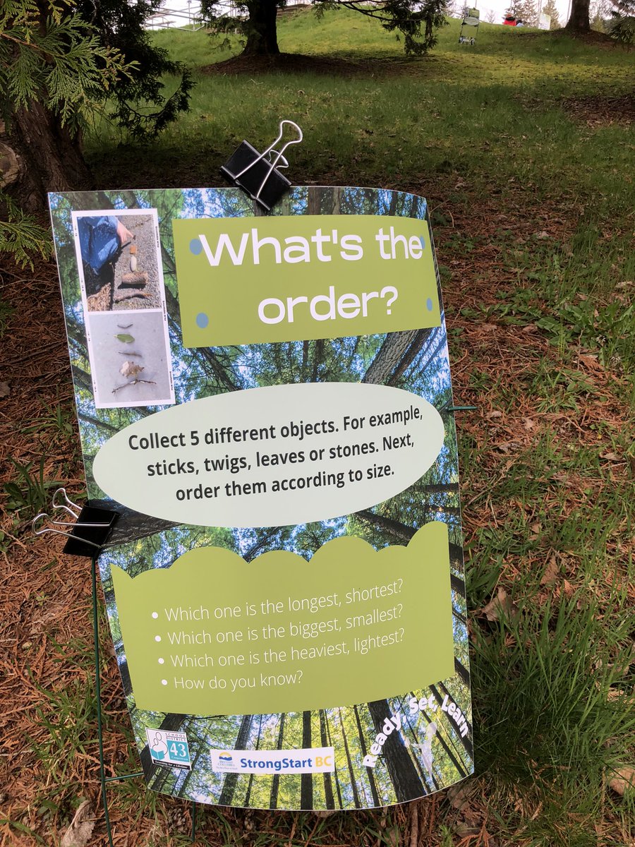 Ready, Set, Learn! Our district is engaging in an incredible outdoor experience this year! Math Story Walks! <a href="/DebDebhara/">deb vanderwood</a> <a href="/HarpreetEsmail/">Harpreet Esmail</a> <a href="/MsCharlesSD43/">Alexa Charles</a> #earlyyears #strongstart #outdoorlearning #nature