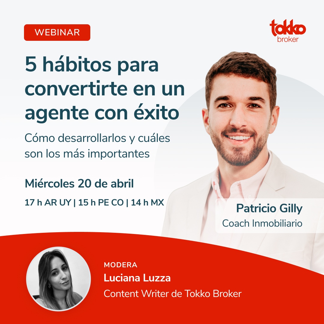TokkoBroker's tweet photo. ¿Alguna vez te has preguntado por qué es tan importante desarrollar buenos hábitos inmobiliarios? 🚀

¡Sumate a este exclusivo webinar y se parte de una experiencia única! 🤝 

📌 Inscripción: https://t.co/OiRm28xuAb 

#tokkobroker #webinar #coachinginmobiliario #realestate https://t.co/xVOXTsXHM7