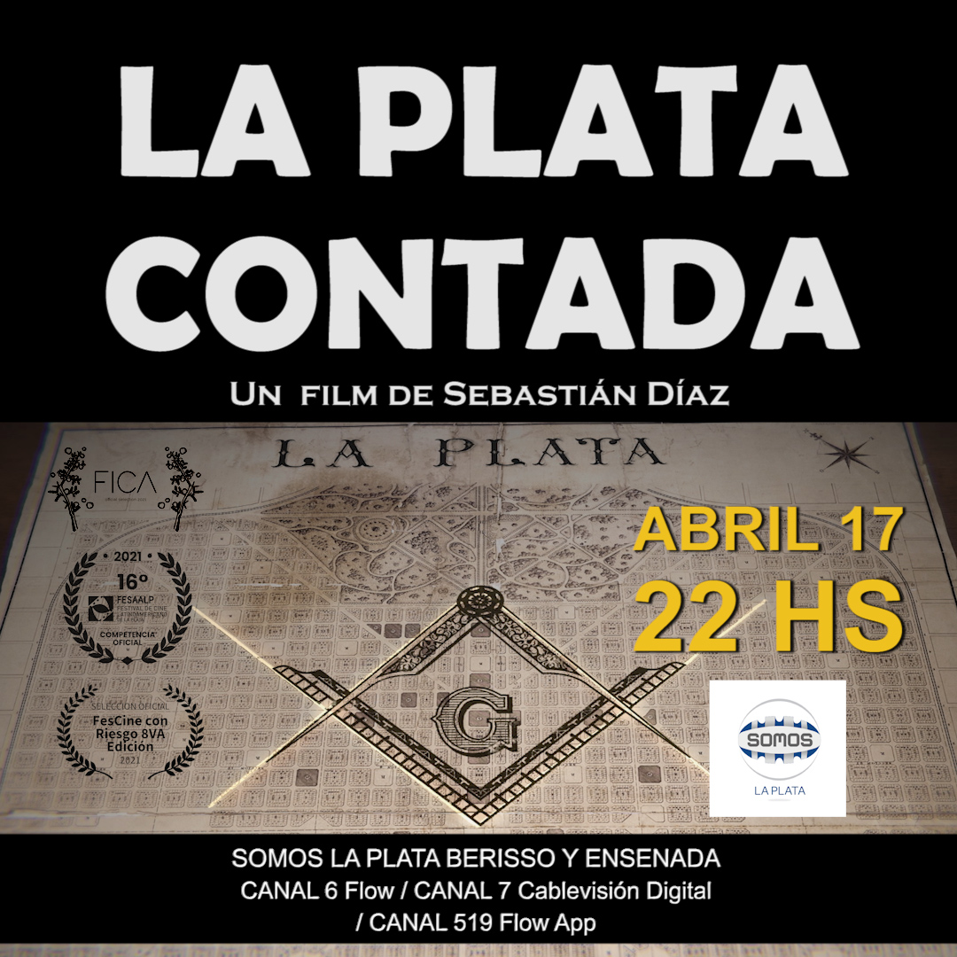 LA PLATA CONTADA (2021), documental de Sebastián Díaz.
Este domingo 17 de abril, por la señal SOMOS LA PLATA. Además, se emitirá una entrevista a su director Sebastián Díaz. No se la pierdan!