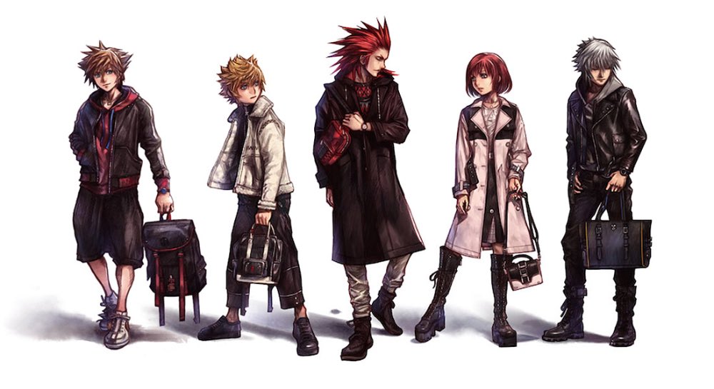 The official Kingdom Hearts III Super Groupies artwork depicting
