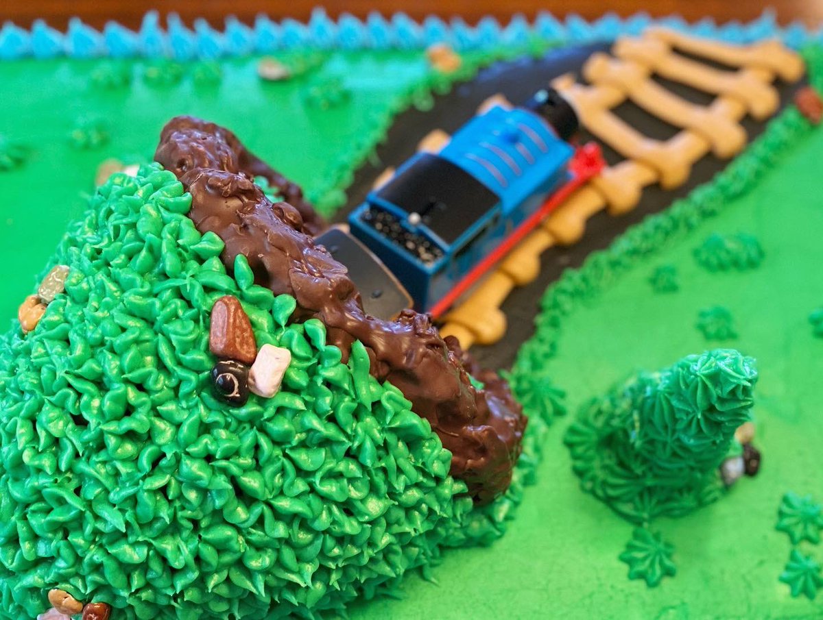 HomeMixin's tweet photo. Chooo, choooooo! This little guy is turning TWO! https://t.co/UhWovrDAqo