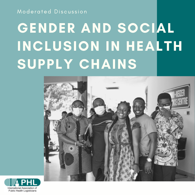 HealthSCM's tweet photo. @JSIhealth and @WIHERllc are moderating an exciting discussion on #gender &amp; #socialinclusion in #HealthSupplyChains. We want to here from YOU! Share your thoughts on the questions in the comments.

Check out the full discussion on the IAPHL listserv: https://t.co/5zKQ9jyAGO. https://t.co/51Of5nlgAX