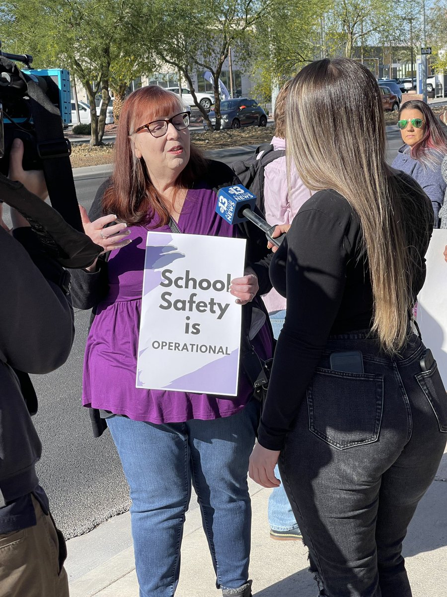 Out in front of the CCSD building with hundreds of educators and community partners. No more silence. End school violence