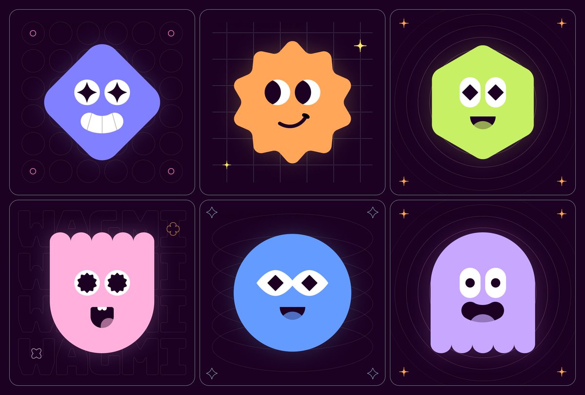 Yatish_Asthana's tweet photo. Some cool faces. Fun with shapes and colors in @figma ✨✨
This small experiment ended up as a small generative collection.😍 
NEXT- Mint these as free NFTs for everyone😎⚡️🥳

#figma #NFTs https://t.co/5zwYojhzkp