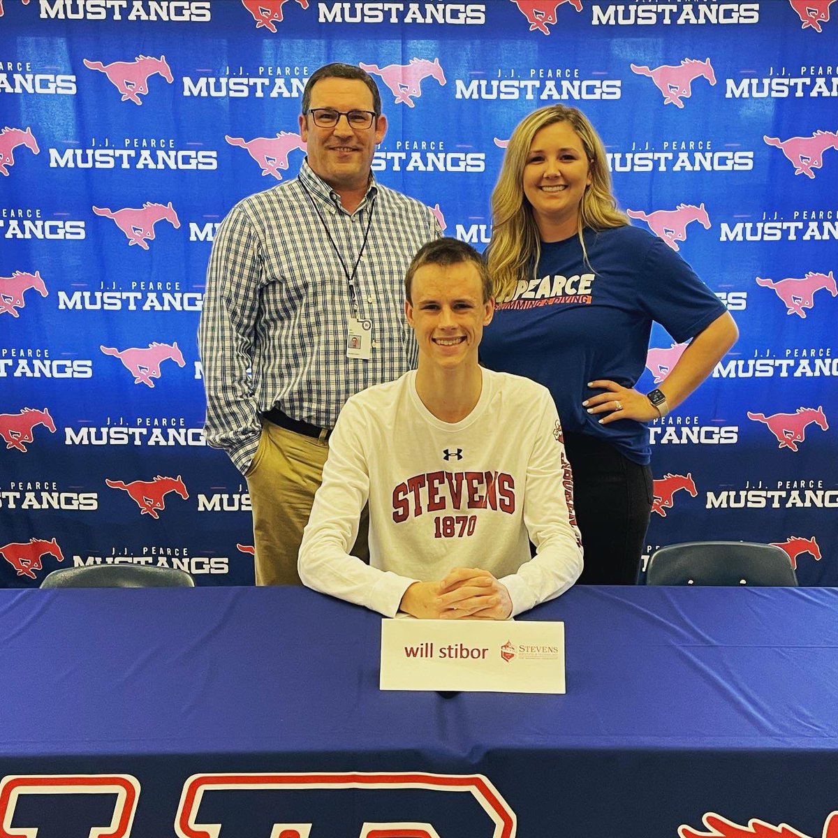 Congratulations to Will Stibor for signing to swim at Stevens Technology Institute! #messemup #phsconnects <a href="/JJPathletics/">Pearce Athletic Booster Club</a>