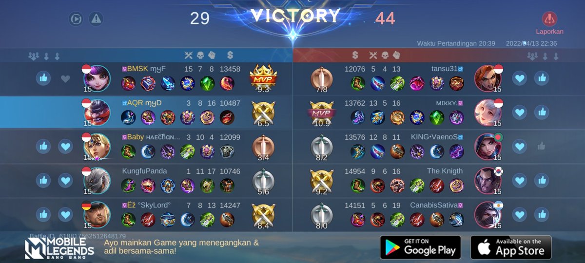 Abdulfarhan08's tweet photo. Ayo bergabung dengan tim saya, tantang semua Player MOBA terbaik bersama! 
https://t.co/EIVmXBYxg7 https://t.co/DIOHG06lJk