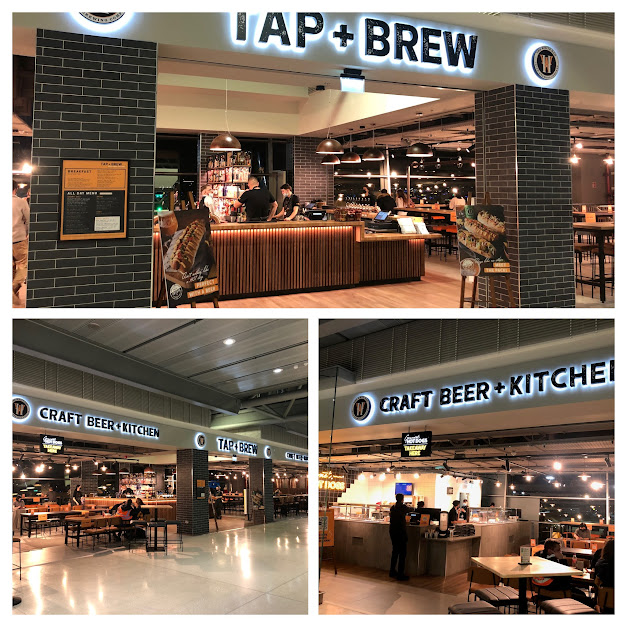 Signsireland's tweet photo. Images of signage we provided for SSP's new F &amp; B Unit TAP + BREW in Dublin Airport. Signs Connect were delighted to be awarded this project and work with Ryan &amp; Lamb Architects, SSP and Flynn on this fit out. #signage #fasciasignage #dublinairport #F&amp;B #fitout #manufacturing https://t.co/q9O0boefhu