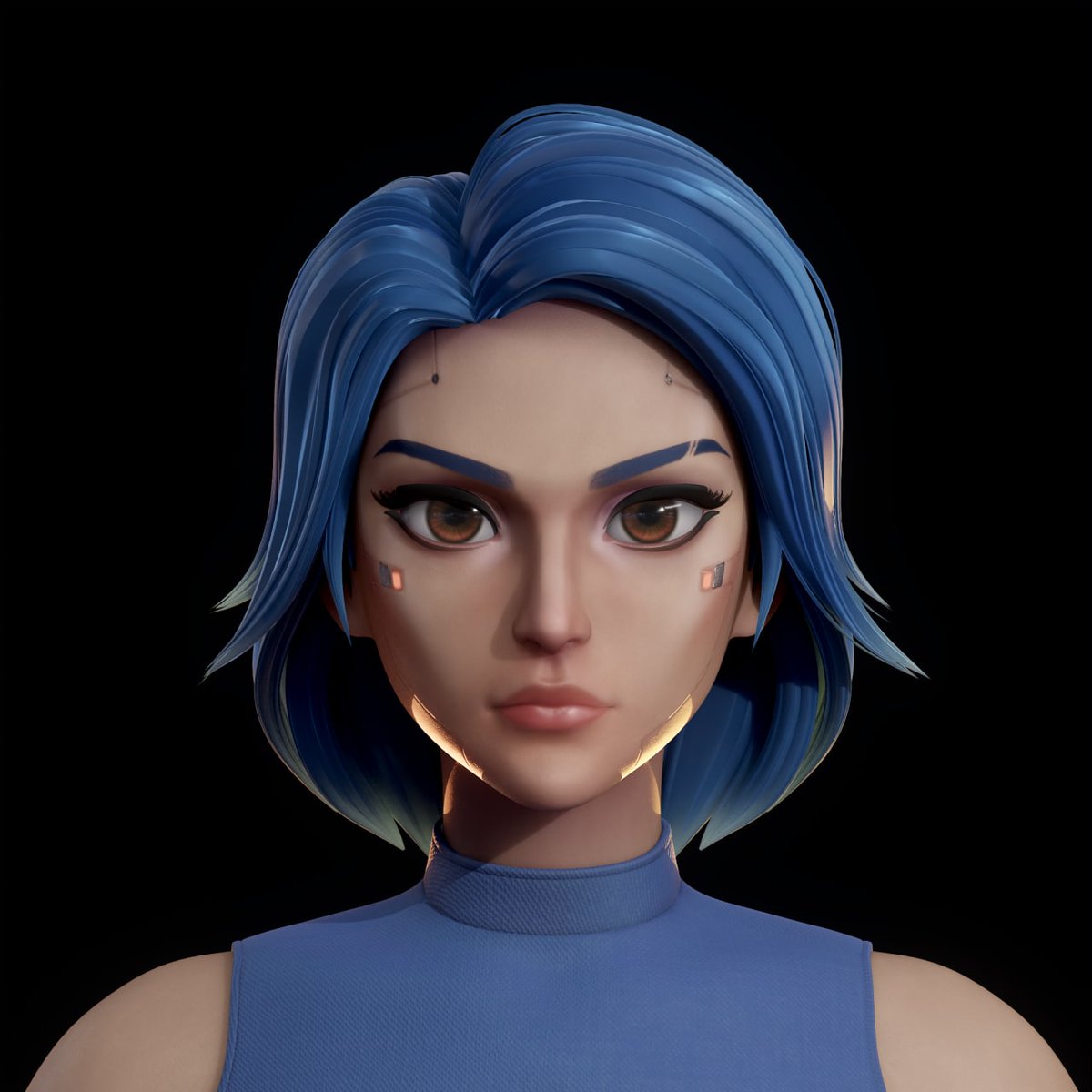 DonnieBigBags's tweet photo. Nothing excites me more right now than watching @MoonsamaNFT and @ExosamaNFT getting built. 

We just had our new 3D artist start with us and he has nailed it already. 

This is EVA, our protagonist in the story behind NOVA. https://t.co/rZtKcLTgza