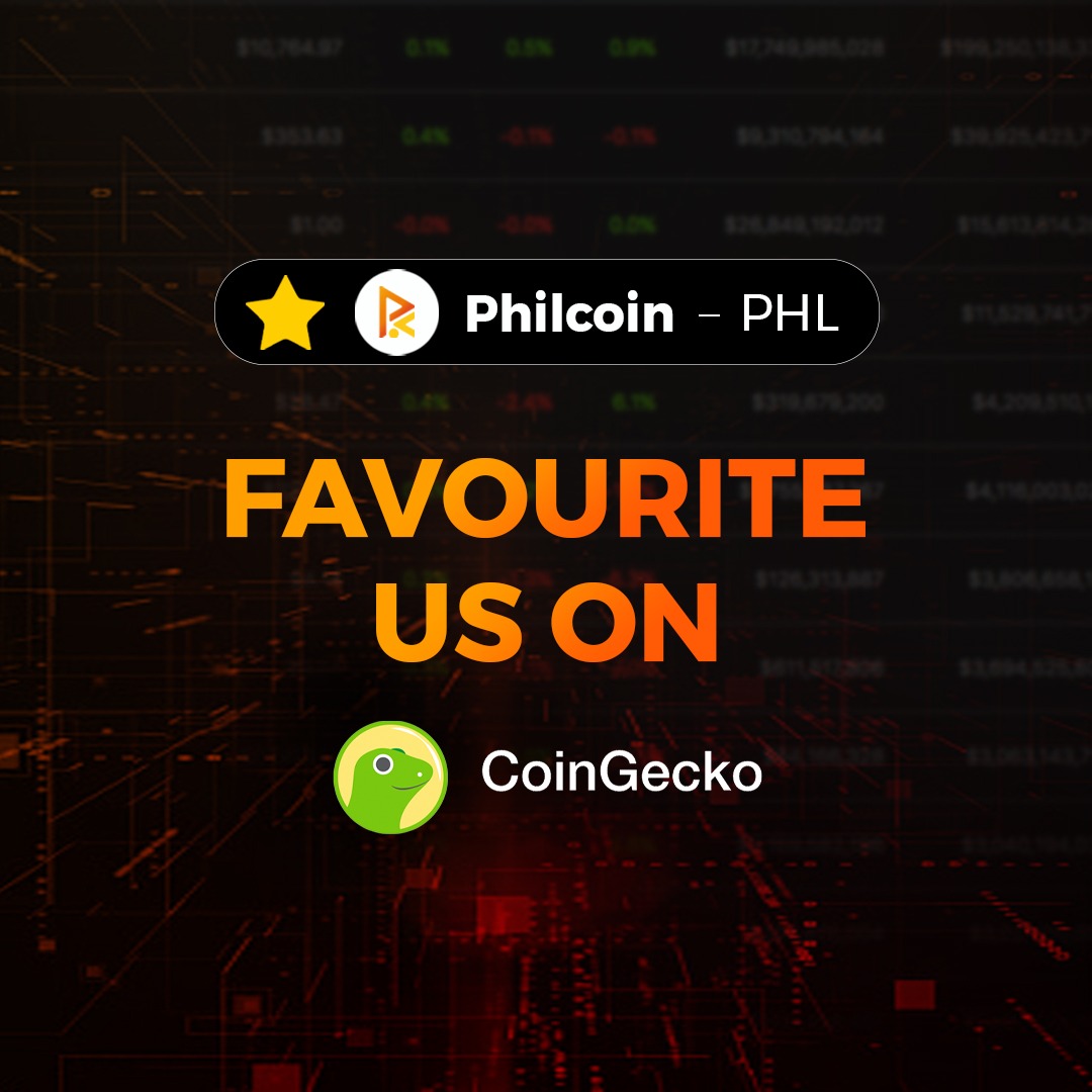 Philcoin_com's tweet photo. #Philcoin is live on @coingecko; remember to favourite⭐ us so you can instantly track our market data whenever &amp; wherever you are!

Visit: https://t.co/guQuIsqbaC to add us to favourites✅

#ThePeoplesCoin #UnityWithaPurpose #CoinGecko #cryptodata #cryptotrading #donate #WAGMI https://t.co/LtHV5xbXf3
