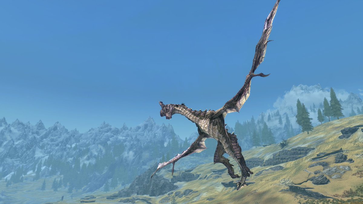 Happdragon's tweet photo. More dragons. Of course. 😊 #Skyrim #Skyrimmods #SkyrimSE #elderscrolls #ElderScrollsOnline #ThePhotoMode #PhotoMode #VirtualPhotography #TheCapturedCollective #Pnkfam #VPEclipse #VPGamers #VGPNetwork #VPRT #VPContext #VGPUnite #VGPNetwork #VGPWednesday https://t.co/gi4QsrevtN