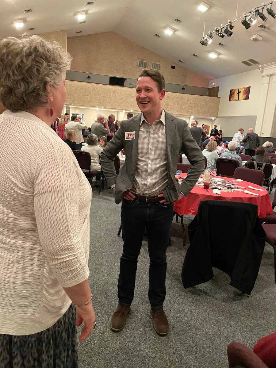 stuforindiana's tweet photo. Loved the enthusiasm at Jackson, Switzerland, Ripley & Harrison County Lincoln Day Dinners! Hoosiers across Indiana’s 9th are ready to take the fight to Washington. #StuForCongress https://t.co/fEjb1unLYJ