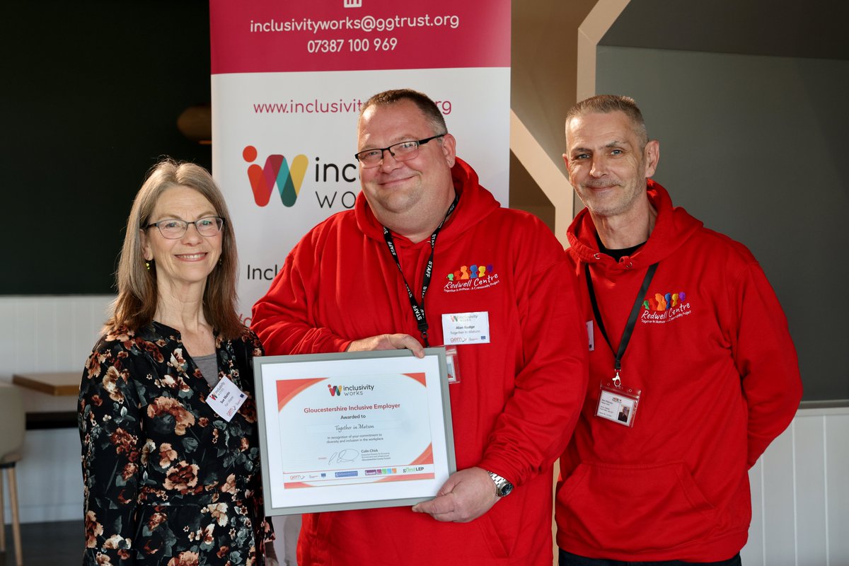 GEM_glos's tweet photo. Today we congratulate @Together_Matson on their recent #Gloucestershireinclusiveemployer Award!

🎉🎉🎉

They  have embraced diversity and have built an inclusive culture, removing barriers and releasing people’s potential. 

#InclusivityWorks #Inclusion #Gloucestershire #Glosbiz https://t.co/KCyLhEbctT