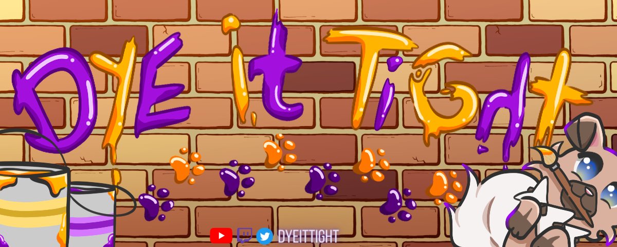 DyeItTight's tweet image. HUGE shoutouts to @ArtDaero for making my new icon and banner for Twitch! She does AMAZING work! Hit her up with all your art needs!!