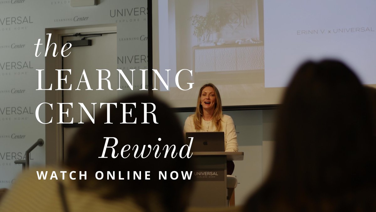 UniversalFurn's tweet photo. If you missed our Learning Center events during High Point Market, or if you’d like to revisit a favorite, they're now available to watch online. Get inspired and learn from interior designers, marketing experts, business coaches, TV personalities, &amp; more: https://t.co/OAvIokBZzP https://t.co/m0OlMBYrzG