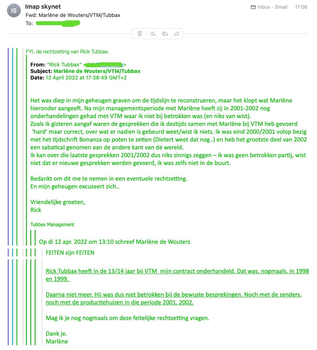 Rechtzetting feitelijke onjuistheden naar pers gisteren <a href="/GeertNoels/">Geert Noels</a> dank 🙏