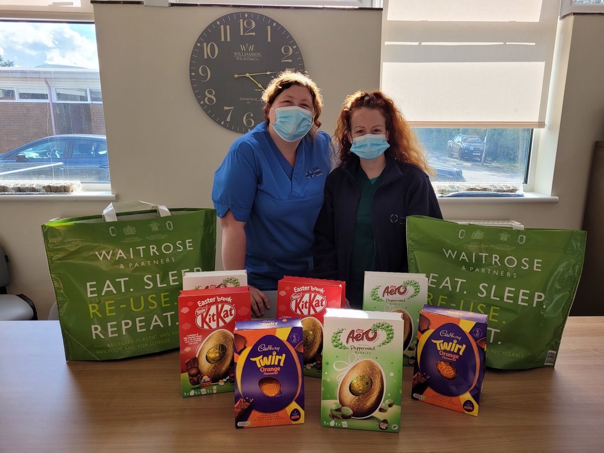 Donation from Waitrose for the patients of Carreg Fawr... #happyEaster2022 <a href="/patrickajr1/">Patrick Roberts</a> @nickyjdenbigh <a href="/BetsiCadwaladr/">Betsi Cadwaladr</a> #CarregFawr #Easter #Activityengagement