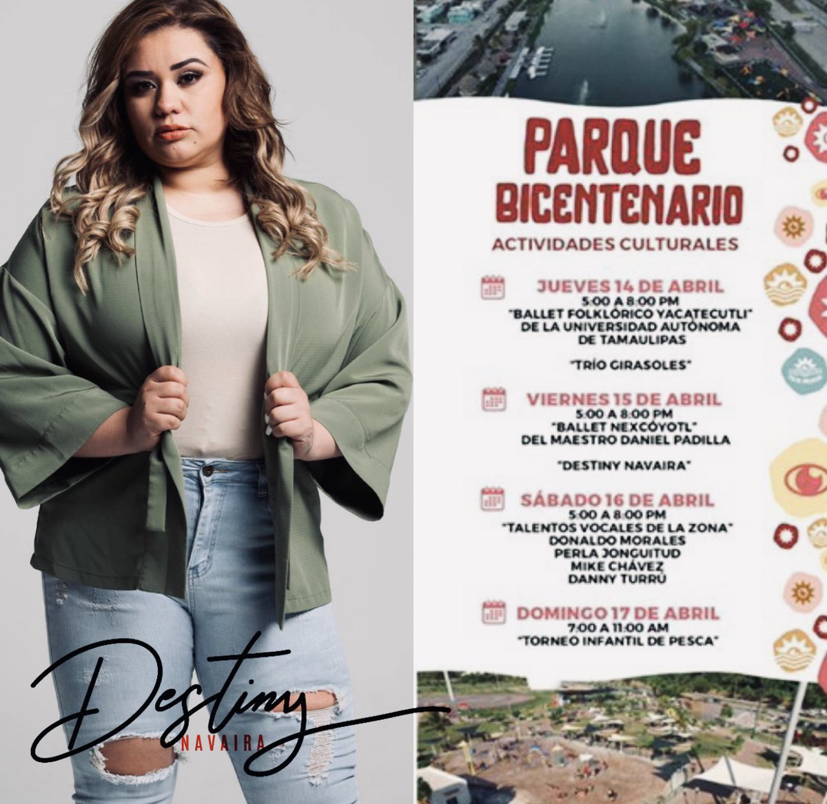 destinynavaira's tweet photo. Viernes en cuidad Madero 🤍
#destinynavaira #destinyyremedio #mujeresdelamusica #losnavaira #mexico #texas #newtejano #monterrey #grupera #unimusik #globalcase https://t.co/RutkOCnZyG