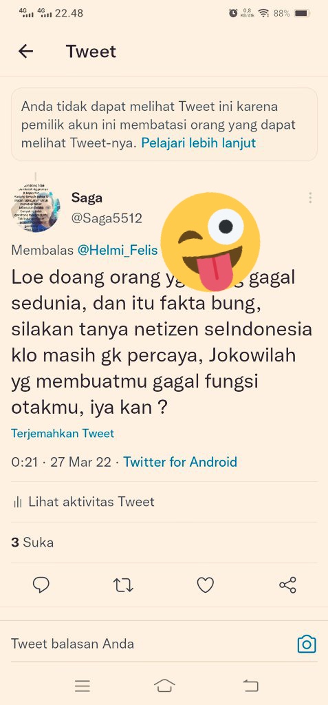 Saga (@saga5512) on Twitter photo 🤣🤣🤣 halo <a href="/Helmi_Felis/">Elon musk Real</a> main blok aja loe, kerdil banget mental loe, ketahuan gobloknya loe ya ? Kasihan loe jadi begundal halu gk laku, bentar lagi jadi badut politik yg segera nyusul mbah min 😂😂 salam waras jess 🤣🤣 🤣🤣🤣 halo <a href="/Helmi_Felis/">Elon musk Real</a> main blok aja loe, kerdil banget mental loe, ketahuan gobloknya loe ya ? Kasihan loe jadi begundal halu gk laku, bentar lagi jadi badut politik yg segera nyusul mbah min 😂😂 salam waras jess 🤣🤣