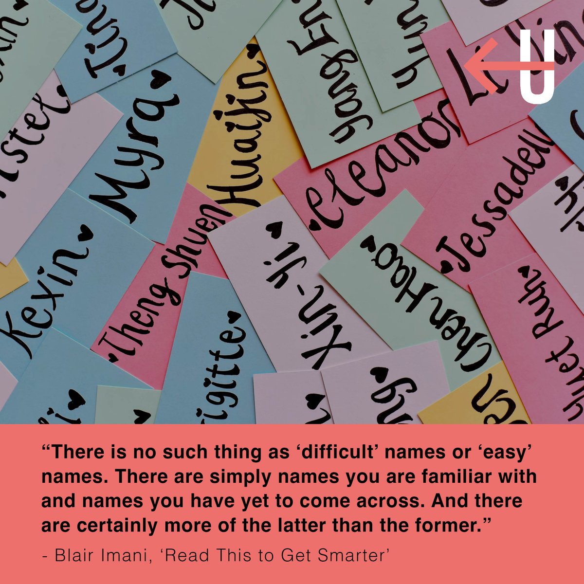 UNLRN_Training's tweet photo. It is our responsibility to make the effort to learn unfamiliar names. Making a mistake is okay, (it is human) as long as we apologise and commit to trying to not make the same mistake again. 
#diversityequityinclusion https://t.co/ShIJOctwFH