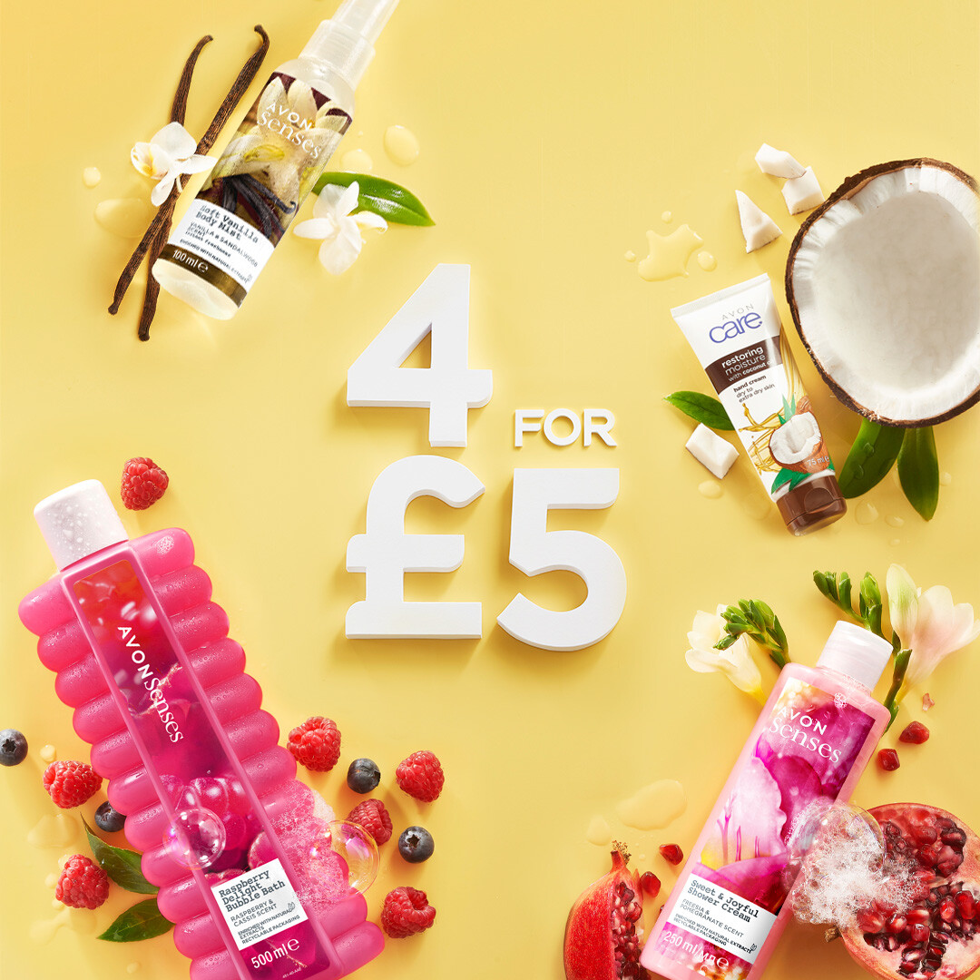 SMNetworker's tweet image. Love Bath Goodies? You'll Love This!

Mix and match your favourites for just £5 and get ready to relax with your tranquil new products in peace and harmony. Want to order? Visit my site. 

#Offers #Toiletries #Avon #BathAndBody #BathTime