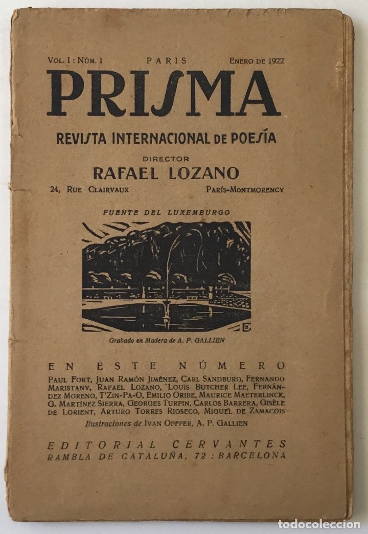Archive_ACE's tweet photo. In 1922, short-lived poetry journal Prisma published translations of poems  by a Chinese poet called T'Zin-Pa-O. Any suggestion of who s/he was? https://t.co/up46sYeFBb https://t.co/lzgdU4hc28