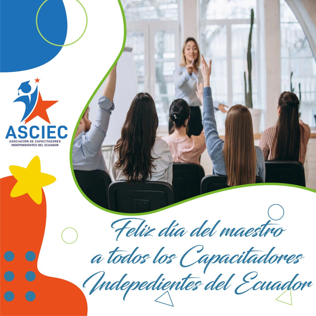 ASCIEC's tweet image. El 13 de abril se celebra el Día del Maestro Ecuatoriano en conmemoración del nacimiento de Juan Montalvo, escritor y político ambateño.

Desde #ASCIEC enviamos un fraterno saludo a todos los Capacitadores Independientes del Ecuador por su esfuerzo y entrega en esta actividad.