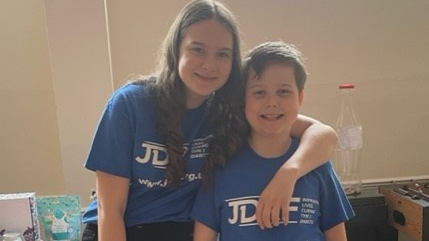 SWSCDiabetesUK's tweet photo. #ThankYou so much Laura Morris, students, &amp; Olivia &amp; Jacob (pictured). Your music concert raised an incredible £931 for #Exeter SnackPack Family Group &amp; @JDRFUK! With your help, our group can keep supporting young people living with #Type1Diabetes. #SuperStars! 🎼  🥁 🎻 🎷  ❤️ https://t.co/CTb2IlkIlI