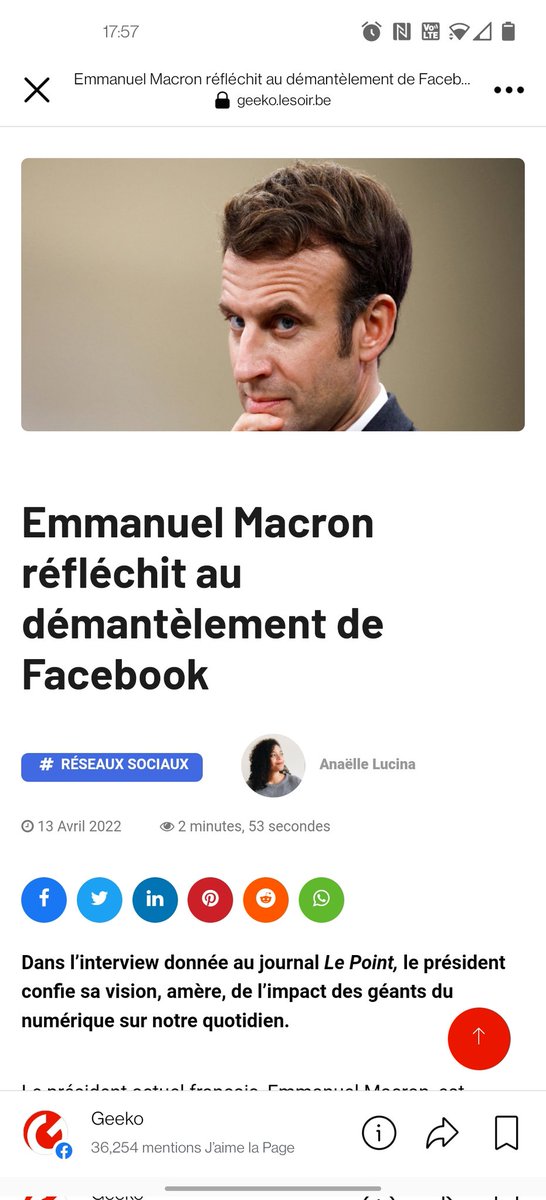 'Dans la même lignée, le Président a affirmé s’opposer à l’anonymat en ligne.'
Hé ben le macron..
#presidentielles2022 #Macron2022 #electionspresidentielles2022