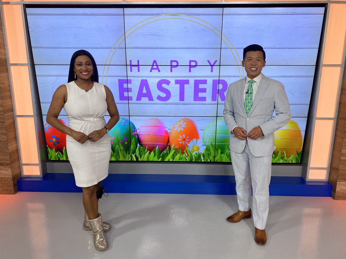 NewsPham's tweet image. In our #Easter drip today because we’re off the rest of the week for a staff training. #FunAndFestive @MsChanningC @KREMJessieKane #UpWithKREM @KREM2