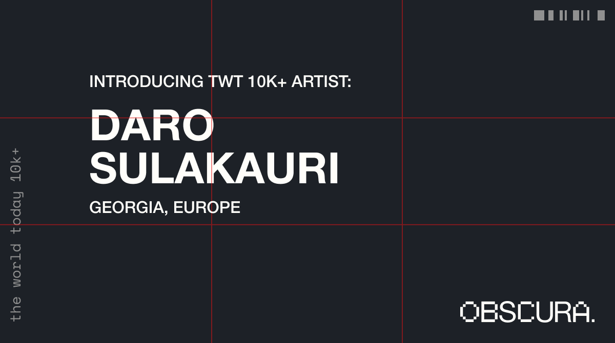 Introducing TWT 10K+ Artist: Daro Sulakauri <a href="/darosulakauri/">Daro Sulakauri</a>

Daro is a Georgian photojournalist based in Tbilisi. Her work focuses on chronicles of the social, political issues and everyday lives of people in the Caucasus region.