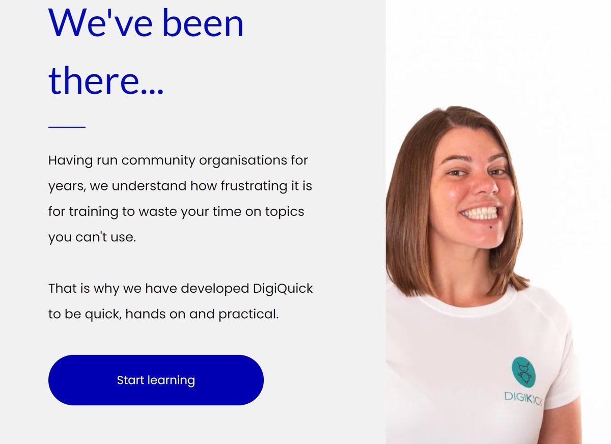 digi_kick's tweet photo. Having run community organisations for years, we understand how frustrating it is for training to waste your time on topics you can't use.
That is why we have developed DigiQuick to be quick, hands on and practical! #1in5 #DigiQuick https://t.co/iAsTRBLioN https://t.co/sMJerx2AJG
