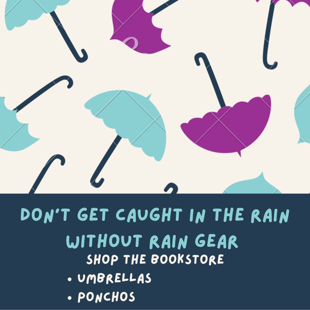 We have rain gear to help you stay dry!