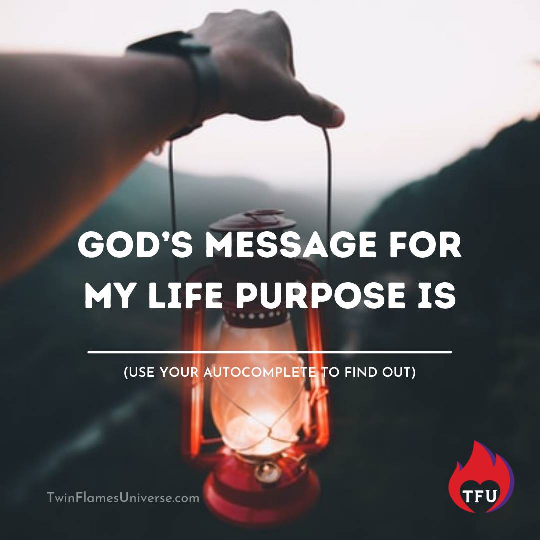 God is communicating with you all the time, but you need to be open to listening. 💜

Let's see what God has to say about your Life Purpose today!📢

👉 Type 'God's message for my life purpose is' and use your Autocomplete to find out. 

#twinflamelove #spiritualrevelation