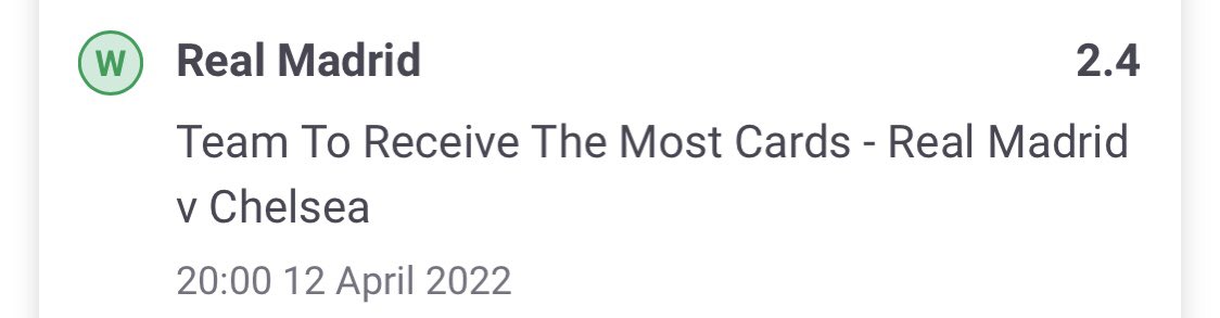 TipsRaw's tweet image. 20 LIKES FOR UCL BETS ⚽️❤️

—————————————

Last Night’s Winners 👇

R. Madrid Most Cards @ 2.4 ✅
Villareal Most Cards @ 1.73 ✅