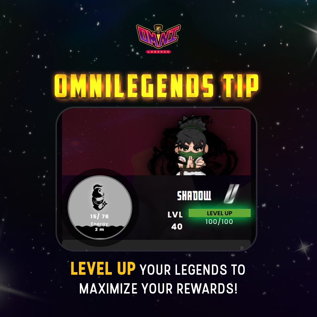 Learn how to UPGRADE your GAMING SKILLS

DISCOVER more tips to PLAY and EARN BIGGER REWARDS

VISIT to PLAY and EARN here:

🔗: omnilegends.oneomniverse.com

JOIN our pages and TG community:

📣: t.me/oneomniversePH
💬: t.me/oneomniverse

#Omnicash #P2E #NFTGames #BeyondAll
