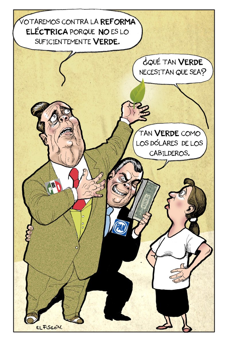 lajornadaonline's tweet image. #MonerosLaJornada Argumento verde, cartón de @fisgonmonero bit.ly/3ObMjeM