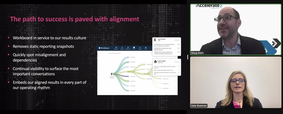 "<a href="/WorkboardInc/">WorkBoard</a> is the heartbeat of our operating rhythm" - Kate Boatman, VP Digital at T-Mobile #OKRs #WoBoAccelerate 💙🚀🎯