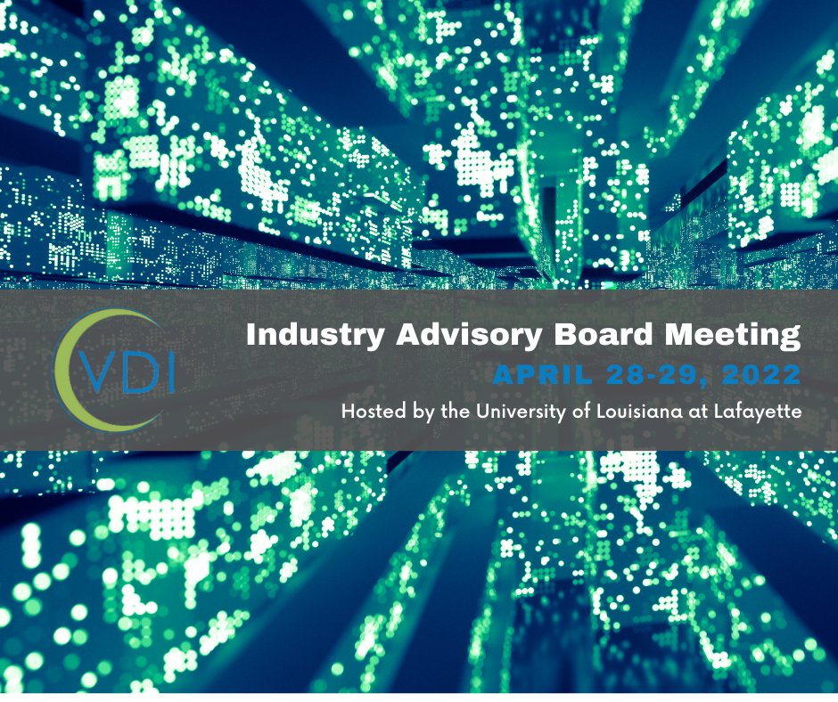 REGISTRATION IS NOW OPEN!

Join us April 28-29 for the Spring Industry Advisory Board Meeting hosted by the University of Louisiana at Lafayette.

All industry members, researchers, and students must register!

Check your email for the link!
#nsf #IUCRC #AI #bigdata
