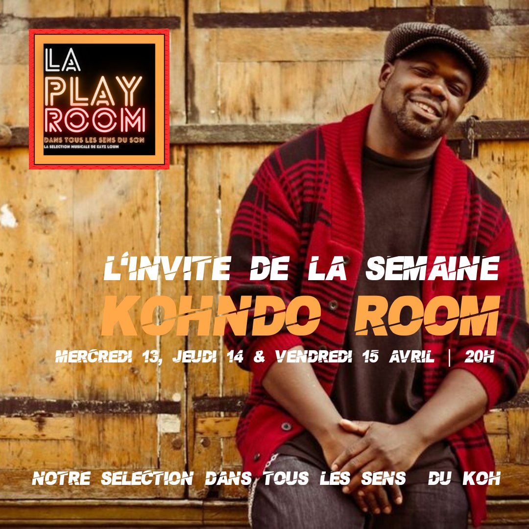 KayzLoum's tweet photo. Ce soir dès 20h #LaPlayroom met à l'honneur l'artiste @kohndo ! Un artiste inspirant, une plume aiguisée, un créateur hors paire ! Une sélection évolutive s'appuyant sur son 3ème album #Soulinside !
La radio est en écoute ici https://t.co/7H6wLjTJsR https://t.co/l7pU18ffTz