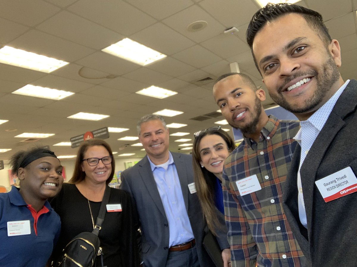 Power day in Region 20! Got to travel with <a href="/DickDakessian/">Dick Dakessian</a> <a href="/sepimanafi/">Sepideh</a> <a href="/VerdisTanya/">Tanya Verdis</a> across two markets and celebrate Casher Holt’s promotion from SMIT to store manager! #cvs #OneTeamOneDream