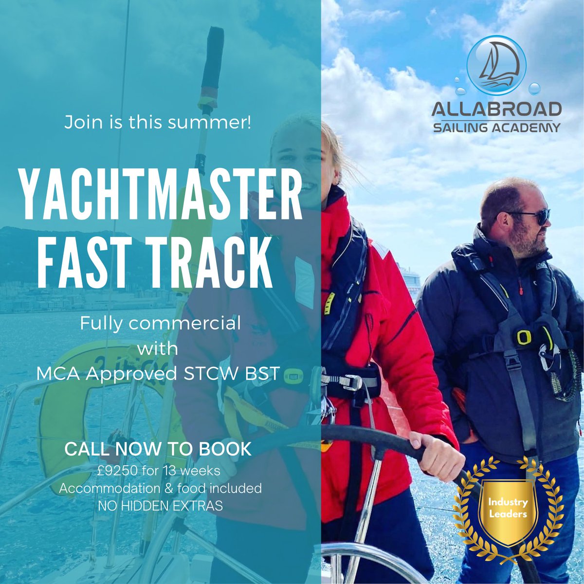 We have very limited places for our June Yachtmaster course. If you are interested please get in touch with James on 0035020050202 to discuss.