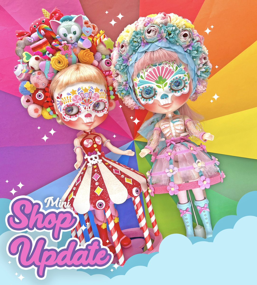 Mini shop update! These 2 lovelies are looking for their forever homes. 

Available now in my shop!
caramelaw.com/shop

🌈🌈🌈#caramelaw #illustration #illustrator #rainbow #rainbows #cute #candy #craft #candycolor #kawaii #kawaiioftheday #dolls