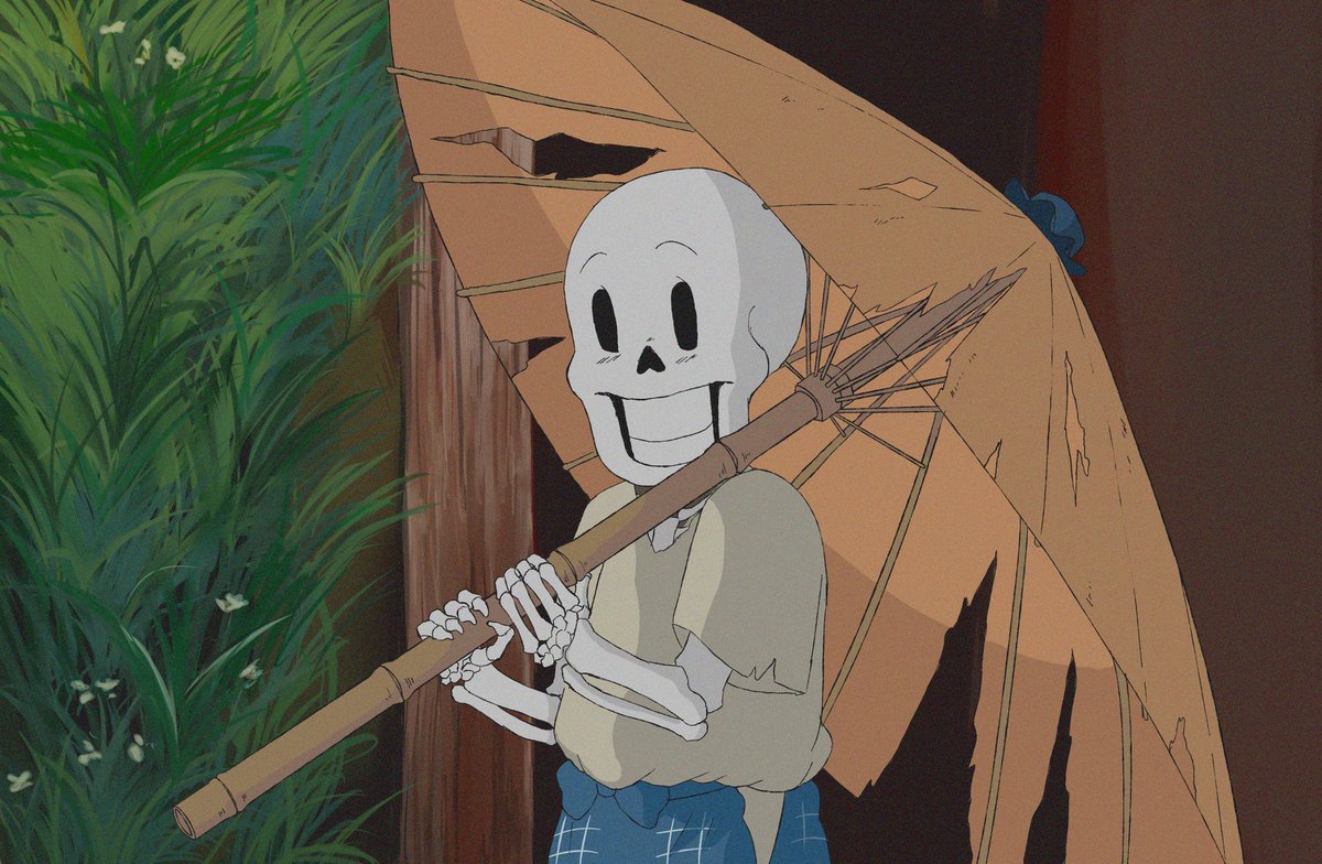 I said a long time ago that I wanted to draw this,and I did,and... I'm sorry (but not too much)

#undertale #undertaleau #sans #papyrus #ghibliredraw #graveofthefireflies