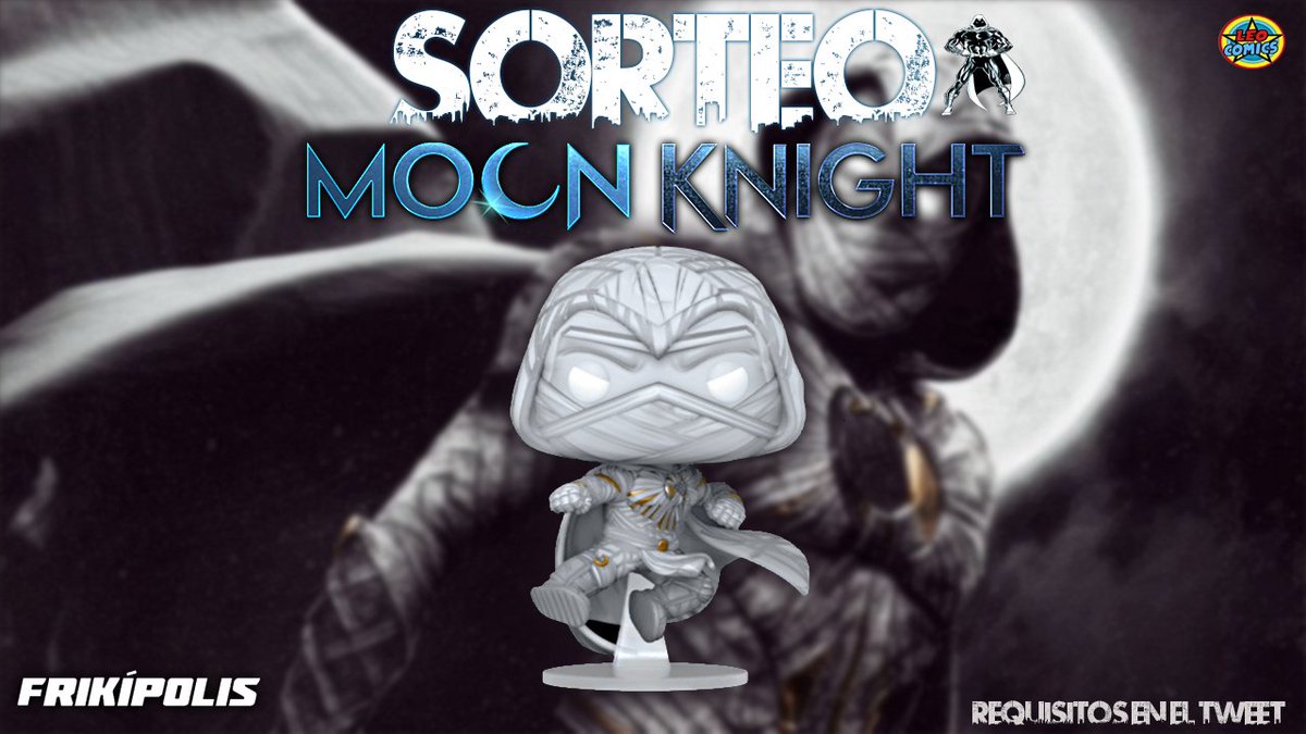 🚨SORTEO!🚨 Sorteamos el Funko POP! de #MoonKnight con la mejor tienda de figuras, <a href="/frikipolis/"><a href="/frikipolis/">@frikipolis</a></a>

Requisitos:

- RT al Tweet.
- Seguir a @YoleocomicsDC
- Seguir a @frikipolis

Termina el 20 de Abril. Sólo España Península.
